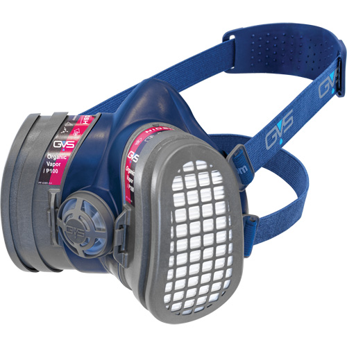Respirateur Elipse &agrave; profil bas OV/P100 NIOSH avec filtres de rechange, &eacute;lastom&egrave;re/Thermoplastique, Moyen/grand Equipex