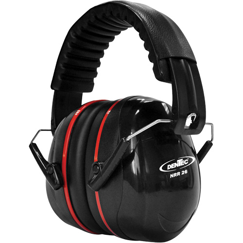Cache-oreille SEALTEC de s&eacute;rie 500 avec bras doubles en acier inoxydable, Bandeau repliable, 26 dB NRR dB Equipex