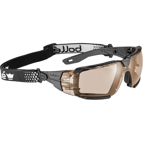 RUSH+ 2.0 XP M/L Safety Glasses with Black & Grey Frame, Copper Lens, Anti-Fog/Anti-Scratch, ANSI Z87+ Equipex
