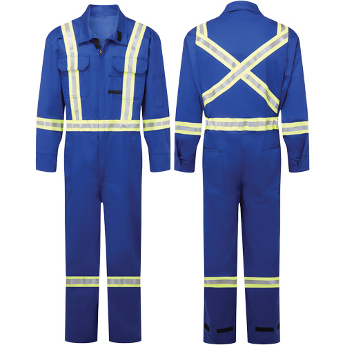 Avenger 9 oz FR Coveralls, Style 109, Men's, Royal Blue, Size 34 (Tall) Equipex