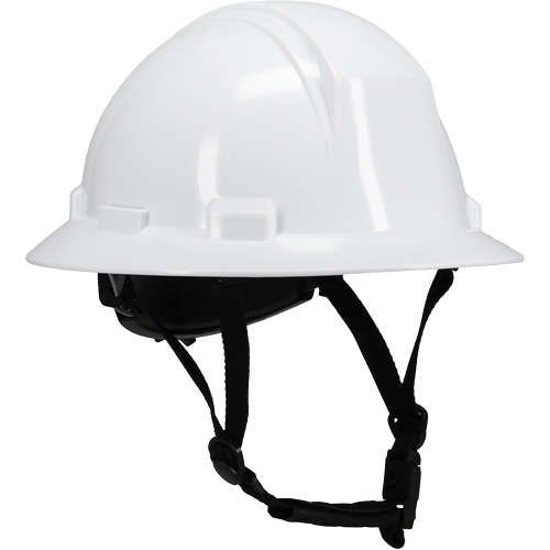 Kilimanjaro Full Brim Safety Helmet with HDPE Shell, Meets CSA Type 2, Ratchet Suspension, Non-Vented Equipex