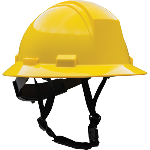 Casque de s&eacute;curit&eacute; &agrave; bord complet Kilimanjaro avec coque en PEHD, R&eacute;pond aux normes CSA type 2, Suspension Rochet, Non ventil&eacute; Equipex