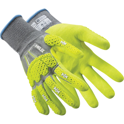 Helix&reg; 3014IMP Impact Gloves, 2X-Small/5, HPPE Palm, Elastic/Knit Wrist Cuff Equipex