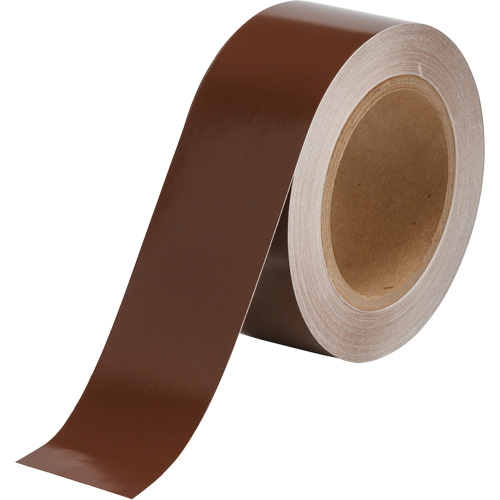 Pipe Marker Tape, 90', Brown Equipex