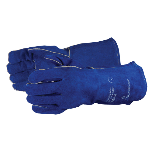 Welding Gloves, Split Cowhide, Size One Size Equipex