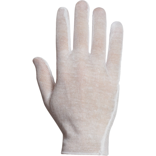 Superior&reg; ML40 Inspection Glove, Poly/Cotton, Hemmed Cuff, One Size Equipex