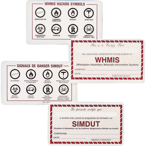 WHMIS Wallet Cards Equipex