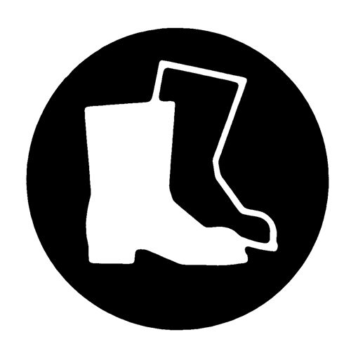 &eacute;tiquettes avec pictogramme Right to Know - Combinaison pleine protection, Vinyle, Feuille, 5/8" lo x 3/4" la Equipex