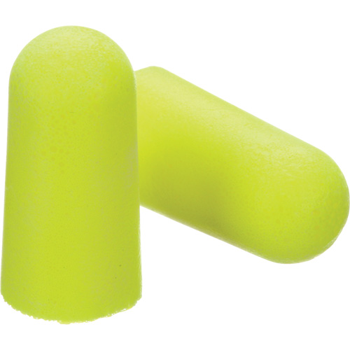 Bouchons d'oreilles n&eacute;on jaune E-A-Rsoft, Vrac - Sac en poly Equipex