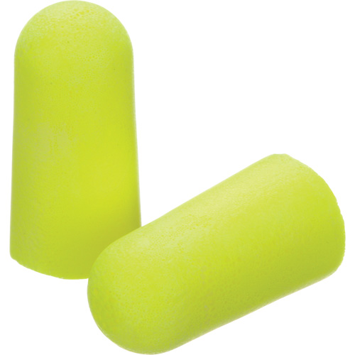 Bouchons d'oreilles n&eacute;on jaune E-A-Rsoft, Vrac - Sac en poly Equipex