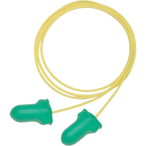 Bouchons d'oreilles en mousse &agrave; basse pression Maximum Lite de Howard Leight, Paire - Sac en poly, Avec cordon Equipex