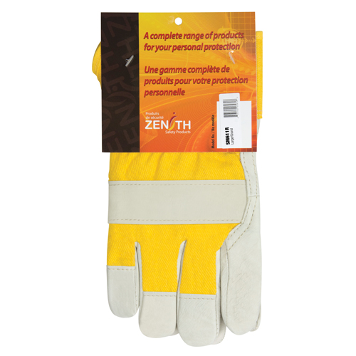 Gant pour ajusteur doubl&eacute;s pour l'hiver r&eacute;sistant &agrave; l'abrasion, Grand, Paume en Cuir fleur de vache, Doublure en Molleton de mousse Equipex