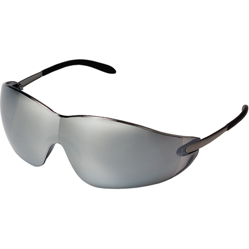 Blackjack&reg; Safety Glasses, Silver/Mirror Lens, Anti-Scratch, ANSI Z87+/Meets/Exceeds CSA Z94.3 Equipex