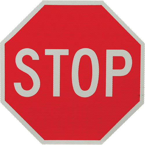 Double-Sided "Stop/Slow" Traffic Control Sign, 18" x 18", Aluminum, English Equipex