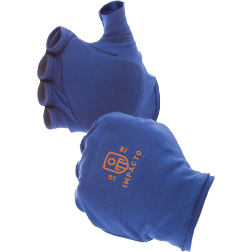 Doublures antichocs pour gants sans doigts, main droite, 6/T-petit, Paume en Synth&eacute;tique, Poignet &agrave; enfiler Equipex