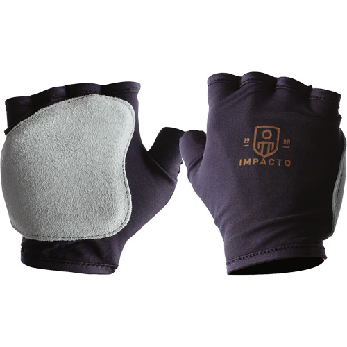 Gants antichocs sans doigts, main droite, T-petit, Paume en Cuir refendu, Poignet &agrave; enfiler Equipex