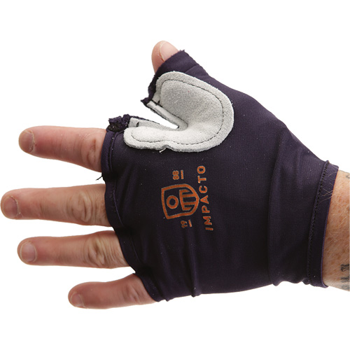 Tool Grip Fingerless Glove with Web Pad - Left, Size X-Small, Suede Palm Equipex