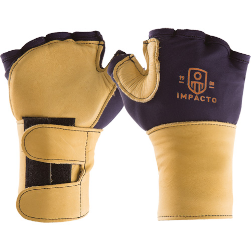 Gants de protection sup&eacute;rieure contre les impacts & les microtraumarismes r&eacute;p&eacute;t&eacute;s, main gauche, Taille T-petit, Paume Cuir fleur Equipex