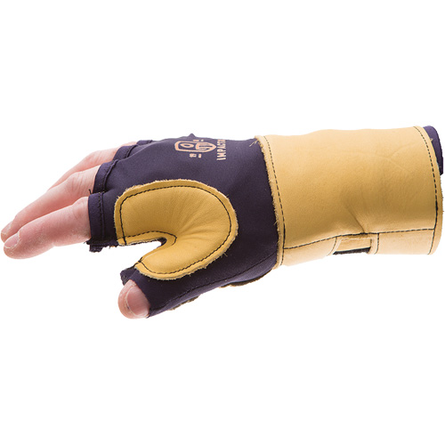 Gants de protection sup&eacute;rieure contre les impacts & les microtraumarismes r&eacute;p&eacute;t&eacute;s, main gauche, Taille T-petit, Paume Cuir fleur Equipex