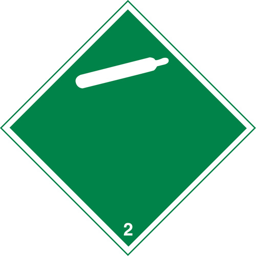 Plaque-&eacute;tiquette TMD pour gaz inflammable, Vinyle adh&eacute;sif Equipex