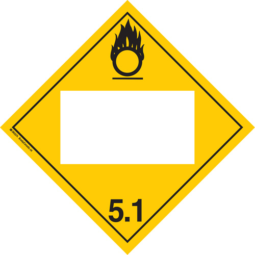 Plaque-&eacute;tiquette TMD oxidant, Vinyle adh&eacute;sif Equipex