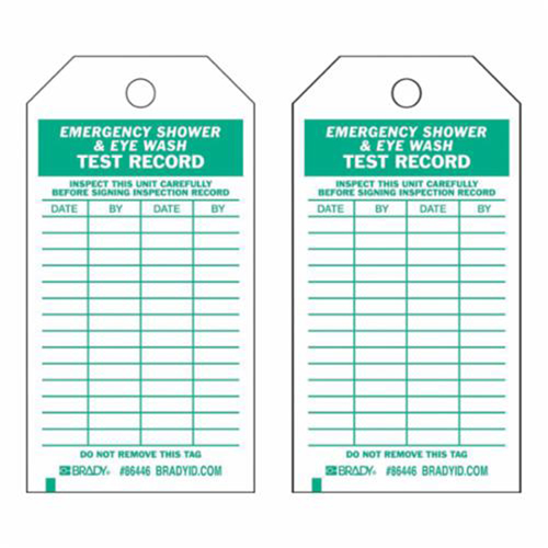 &eacute;tiquettes pour r&eacute;sultats de test, Polyester, 4" la x 7" h, Anglais Equipex
