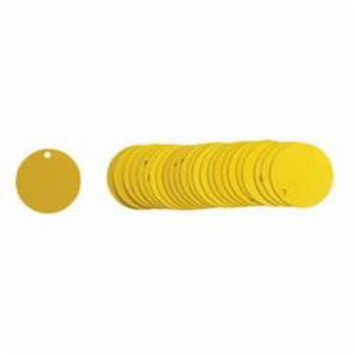 Blank Round Valve Tags, Aluminum, 1.5" dia Equipex