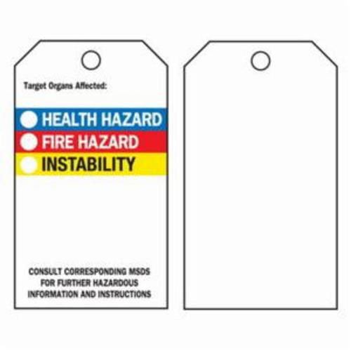 &eacute;tiquettes du droit &agrave; l'information, Polyester, 3" la x 5-3/4" h, Anglais Equipex