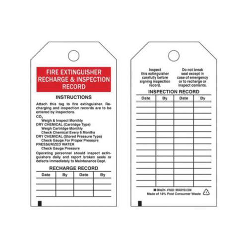 &eacute;tiquettes de rapport d'inspection, Polyester, 3" la x 5-3/4" h, Anglais Equipex