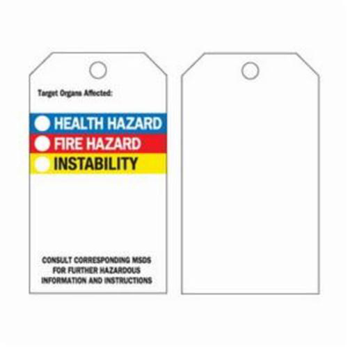 &eacute;tiquettes auto-plastifiantes du droit &agrave; l'information, Polyester, 3" la x 5-3/4" h, Anglais Equipex