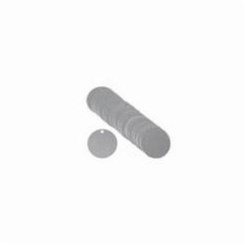 &eacute;tiquettes rondes vierges pour vannes, Aluminium, 2" dia. Equipex