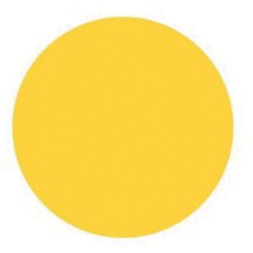 Round Write-On Labels, Circle, 3" L x 3" W, Yellow Equipex