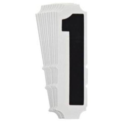 &eacute;tiquettes de lettres et chiffres gothiques individuels Quick-Align, 1, 4" h, Noir Equipex