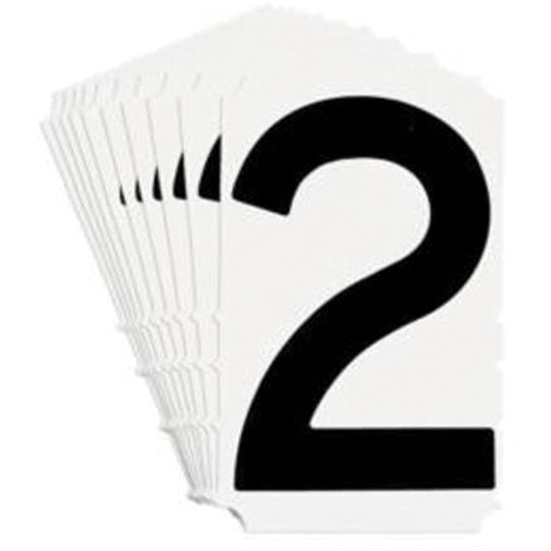 &eacute;tiquettes de lettres et chiffres gothiques individuels Quick-Align, 2, 4" h, Noir Equipex