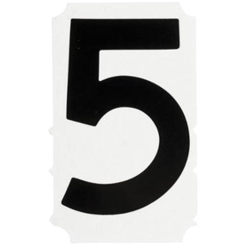 &eacute;tiquettes de lettres et chiffres gothiques individuels Quick-Align, 5, 4" h, Noir Equipex