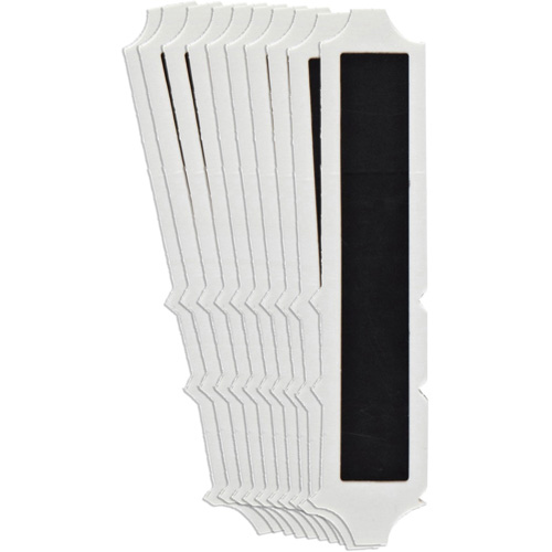 &eacute;tiquettes de lettres et chiffres gothiques individuels Quick-Align, I, 4" h, Noir Equipex