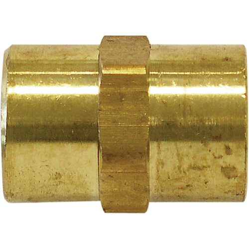 Female Hex Nipple, Brass Equipex