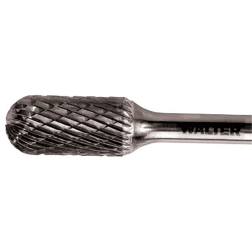 Fraise double au carbure avec tige cylindrique &agrave; pointe ronde, 1/2" dia., 1" profondeur de la coupe Equipex