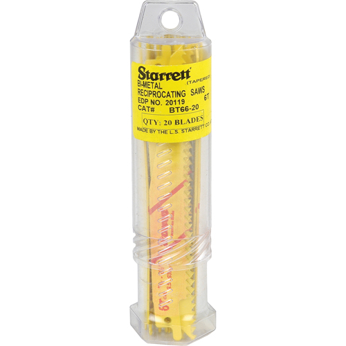 Lames droites pour scies alternatives Fastcut, Bim&eacute;tal, 6 Dents par pouce, 6" lo x 3/4" la Equipex