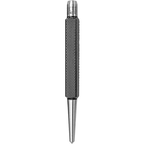 Centre Punch with Square Shank, 5/32" Dia., 3/8" Stock Size, 4-1/4" L Equipex