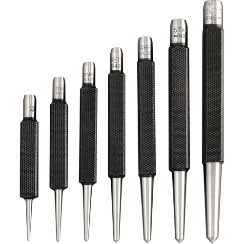 7-Piece Centre Punches With Square Shank Equipex