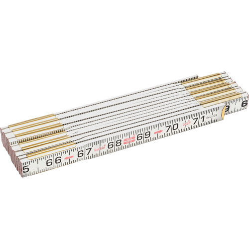 Red End&reg; Flat Reading Rule, 6' L, Wood Equipex