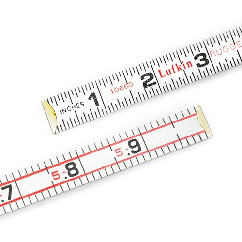 Red End&reg; Engineer's Scale Rule, 6' L, Wood, 1/16" Graduations Equipex