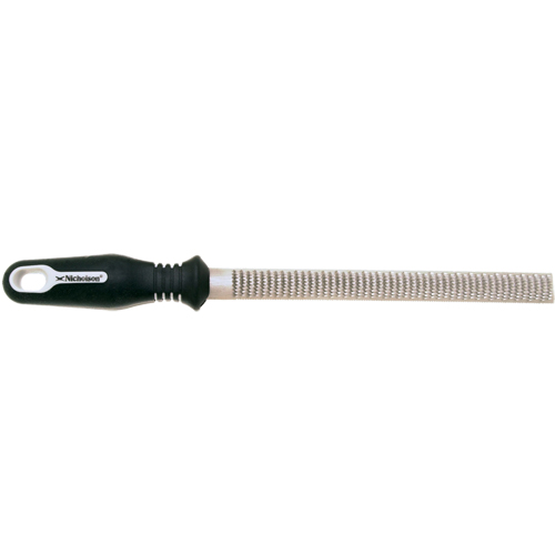 Limes avec poign&eacute;es ergonomiques, Demi-ronde, 8" Equipex