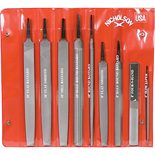 9-Piece Maintenance File Set, 9 Pcs Equipex