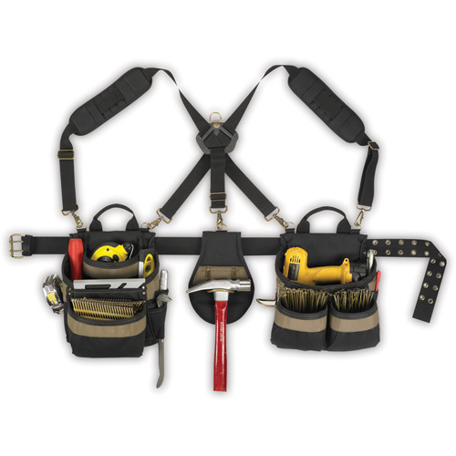 20-Pocket, 5-Piece Comfortlift Combo Systems, Polyester, Black Equipex