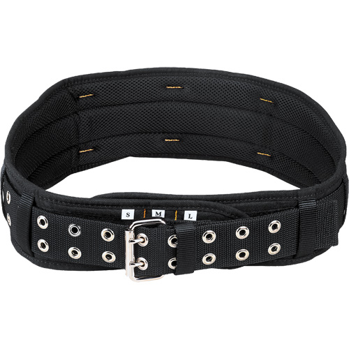 Ceinture de confort matelass&eacute;e de 5" de largeur, Nylon, Noir Equipex
