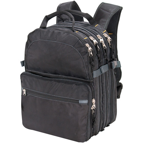 75-Pocket Tool Backpacks, 13" L x 17-1/2" W, Black, Nylon Equipex