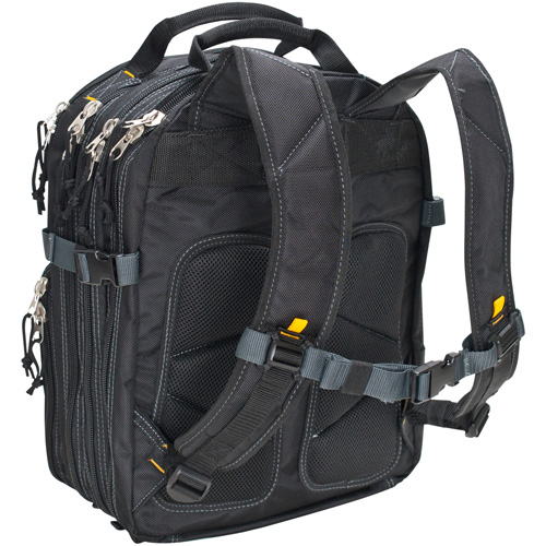 75-Pocket Tool Backpacks, 13" L x 17-1/2" W, Black, Nylon Equipex