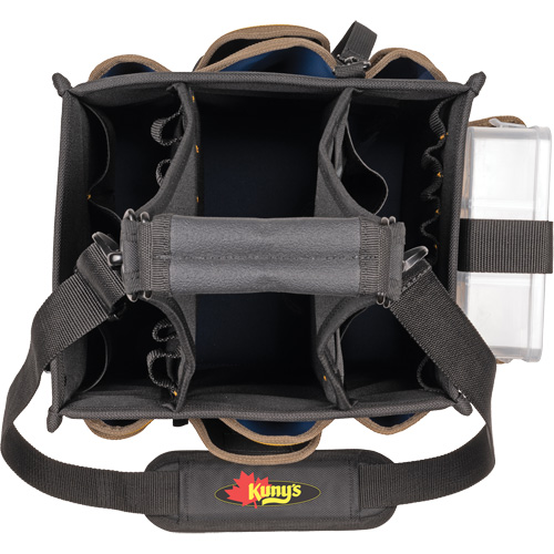 Grands porte-outils pour &eacute;lectriciens et travaux de maintenance, Polyester, 23 pochettes, Noir Equipex